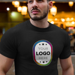 Custom Business T-Shirt - Large Central Logo