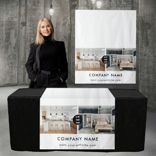 Custom Business Table Runner Banner Real Estate Tapestry
