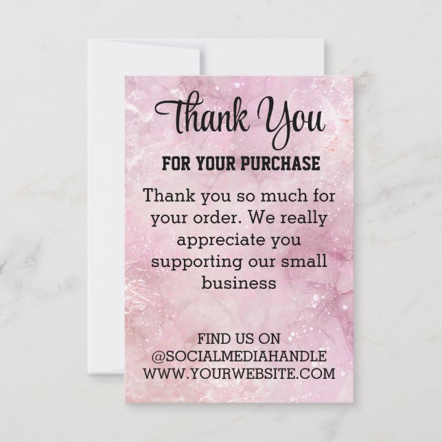 Custom Business Thank You Card (Front)