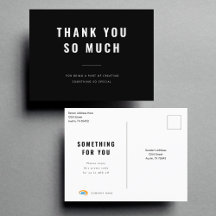 Custom Business Thank You Postcard