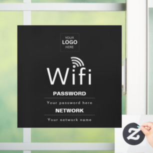 Custom Business WiFi Sign with Your Logo