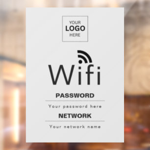 Custom Business WiFi Sign with Your Logo