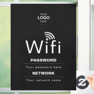 Custom Business WiFi Sign with Your Logo