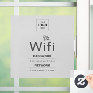 Custom Business WiFi Sign with Your Logo