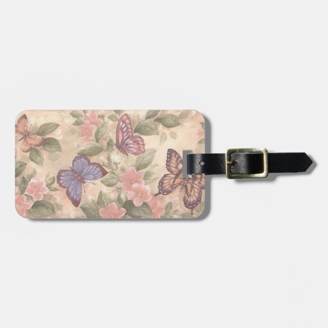 Custom Butterfly Luggage Tag (Front Horizontal)