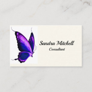 Custom Butterfly Personalised Business Cards