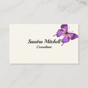 Custom Butterfly  Pretty Business Cards For Her