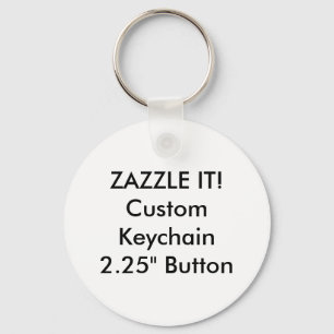 Custom Button Keychain Key Ring Blank Template