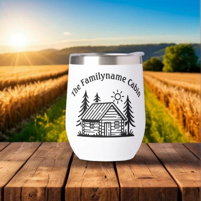 Custom Cabin Wine Tumbler with Thermal Insulation (Creator Uploaded)