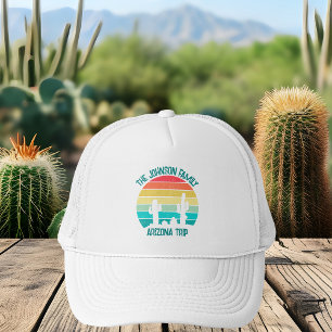 Custom Cactus Sunset Arizona Desert Trip Trucker Hat