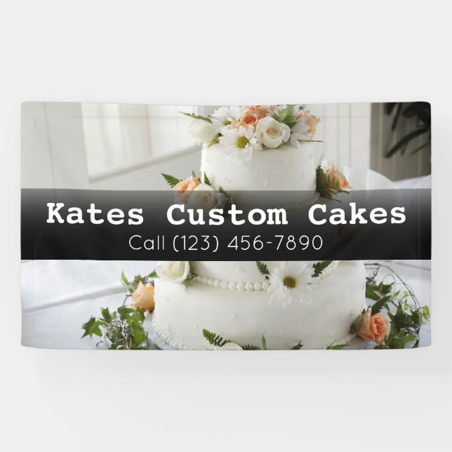 Custom Cake Baker Business Banner (Horizontal)