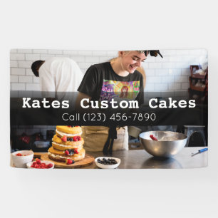 Custom Cake Baker Business Banner