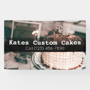 Custom Cake Baker Business Banner