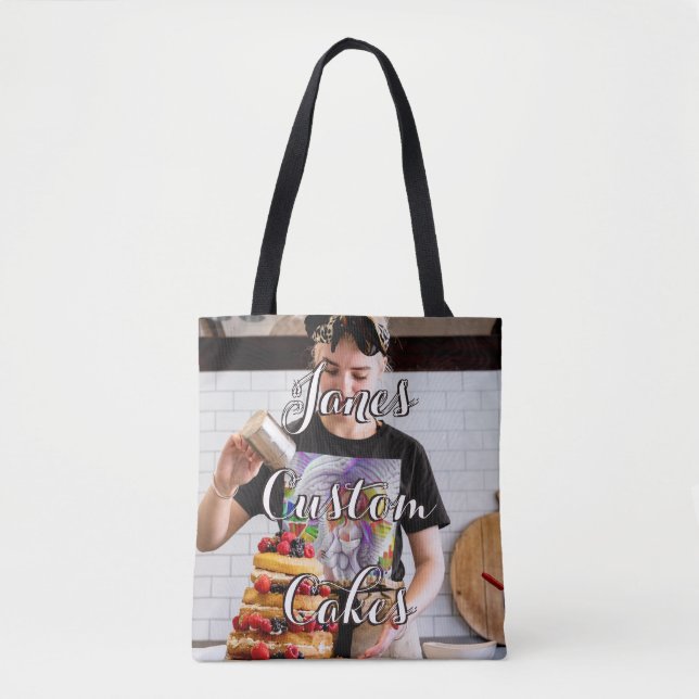 Custom Cakes Tote Bag Supplies Decorating (Front)