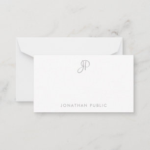 Custom Calligraphed Monogram Minimalist Template
