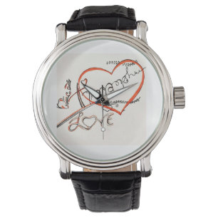 custom calligraphy art watch