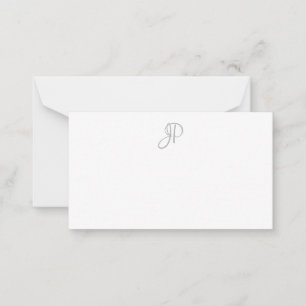 Custom Calligraphy Monogrammed Minimalist Template