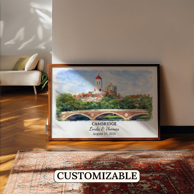Custom Cambridge Wall Art, Massachusetts Poster (Creator Uploaded)