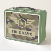 Custom camo military badge name