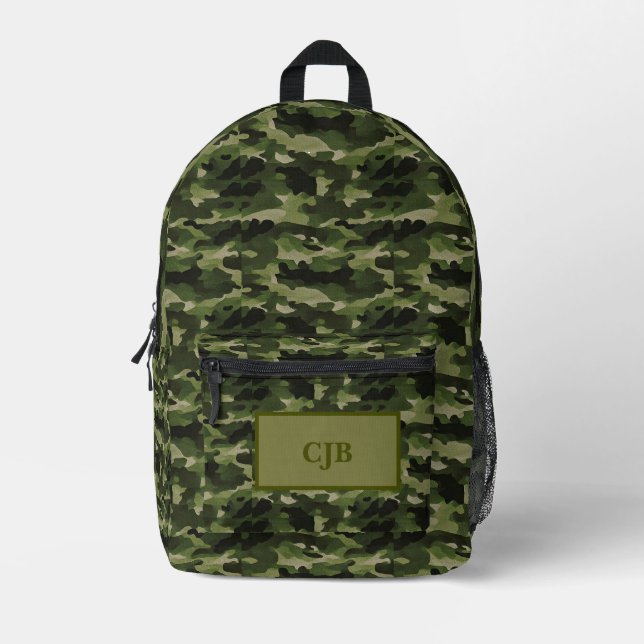 Custom Camouflage Backpack for Adventurers (Front)
