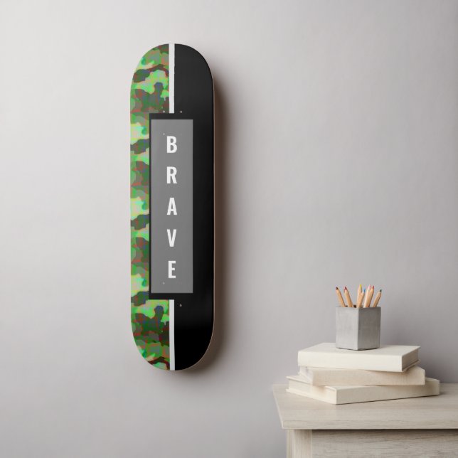 Custom Camouflage Skateboard (Wall Art)
