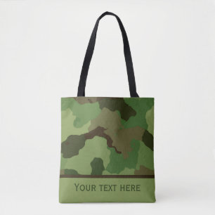 Custom Camouflage Tote Bag