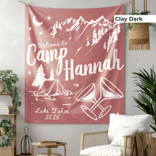 Custom Camp Bachelorette Banner Large Camp Bride Tapestry