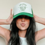 Custom Camp Bachelorette Trucker Hat<br><div class="desc">We're excited to introduce our new custom bachelorette trucker hats, perfect for any occasion - a bachelorette party, bachelor party, birthday party, or a fun girls' trip. Whether you're planning to celebrate by the lake or in the mountains, these camp-themed trucker hats are the perfect party favour for your next...</div>