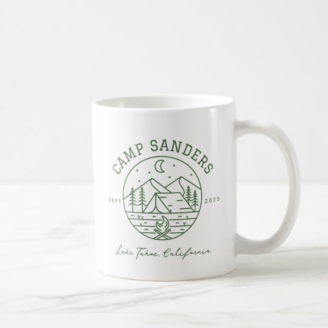 Custom Camp Bachelorette Trucker Hat Coffee Mug (Right)