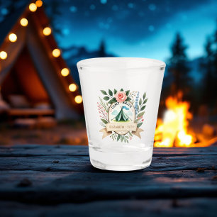 Custom Camp Bride Bachelorette Weekend Shot Glass