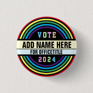 Custom Campaign Button Rainbow