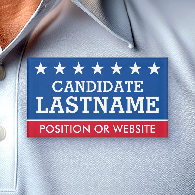 Custom Campaign Gear with Name and Text Tag (Custom Campaign Name Tag)