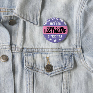 Custom Campaign Political Button