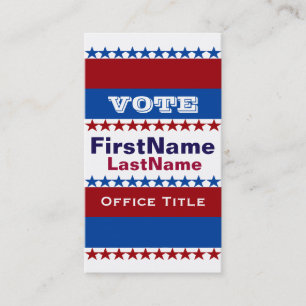 Custom Campaign Template Business Card