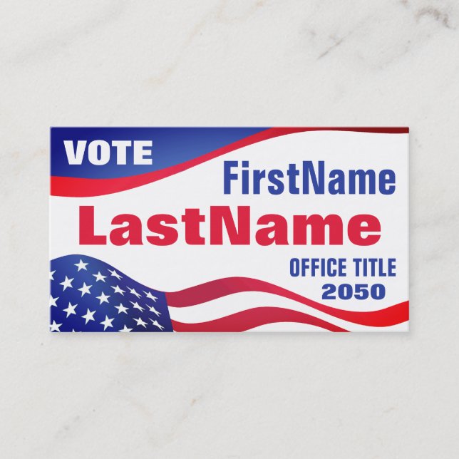 Custom Campaign Template Business Card (Front)