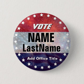 Custom Campaign Template for Elections 6 Cm Round Badge