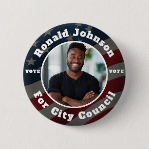 Custom Campaign Template for Elections 6 Cm Round Badge