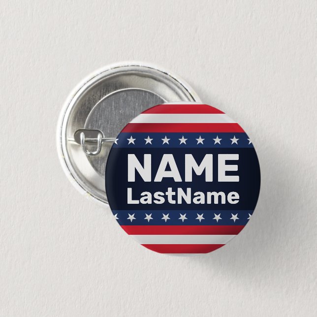 Custom Campaign Template for Elections Button (Front & Back)