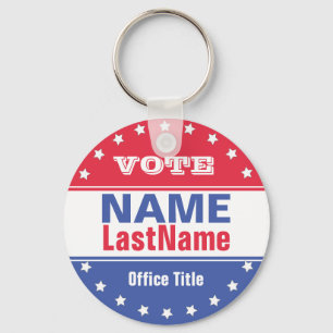 Custom Campaign Template for Elections Key Ring