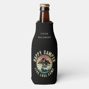Custom Camping- Live. Love. Camp Outdoors Bottle Cooler