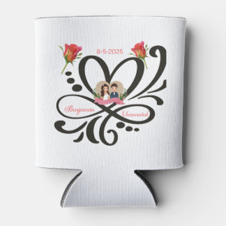 Custom Can Cooler, Wedding Favour, Anniversary Gif Cooler