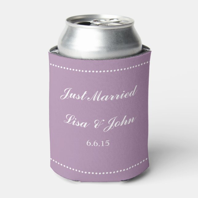 Custom Can Cooler-Wedding Just Married Cooler (Can Front)