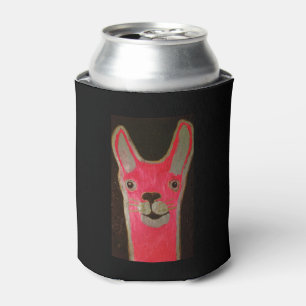 Custom Can Cooler with Happy Llama