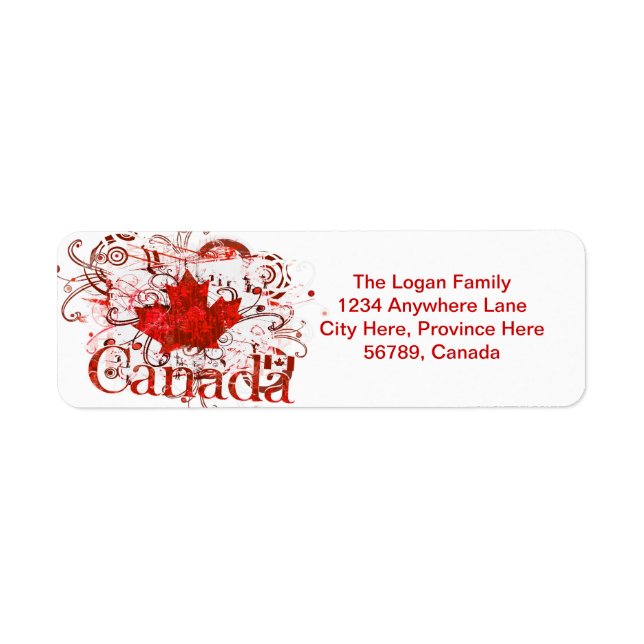 Custom Canada Return Address Labels (Front)
