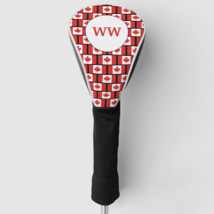 Custom Canadian Flag of Canada Monogram DRIVER Golf Head Cover