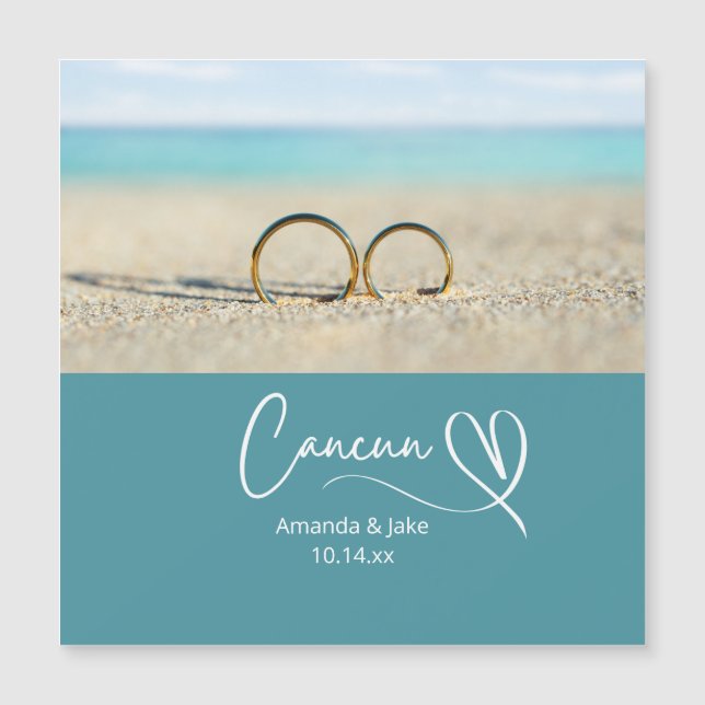 Custom Cancun Destination Beach Wedding (Front)