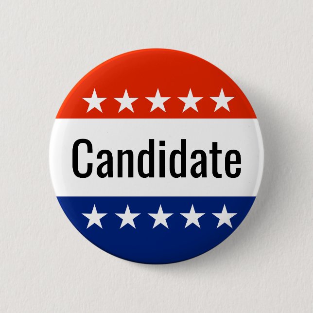 Custom Candidate Campaign 2022 Election 6 Cm Round Badge (Front)