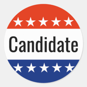 Custom Candidate Campaign 2022 Election Classic Round Sticker
