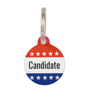 Custom Candidate Campaign 2022 Election Pet Tag