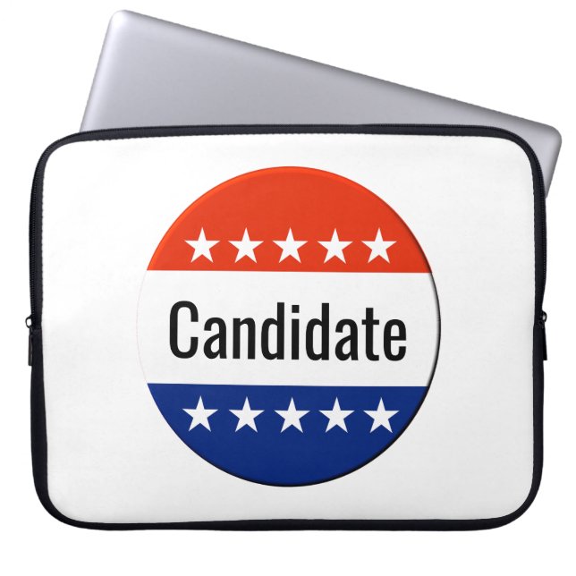 Custom Candidate Campaign 2024 Election Laptop Sleeve (Front)